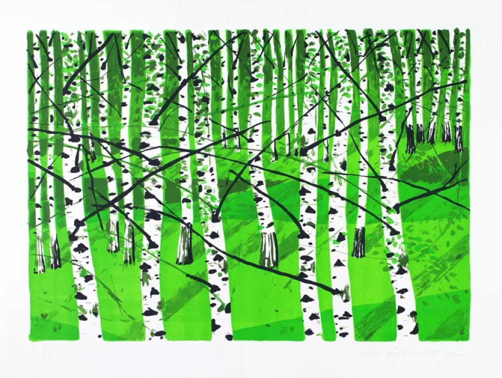 リトグラフ Muller - Birkenwa?ldchen