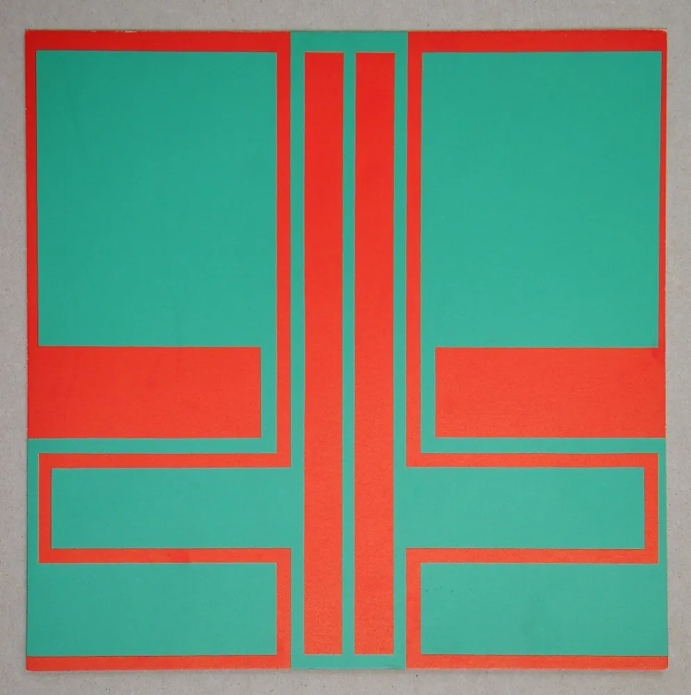 シルクスクリーン Müller-Brittnau - Composition, 1966