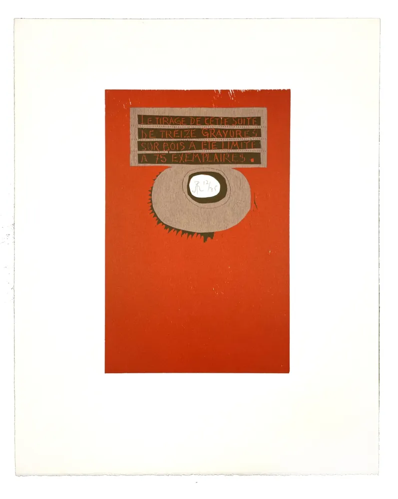 木版 Müller - LIGNES MALIGNES - COLOPHON