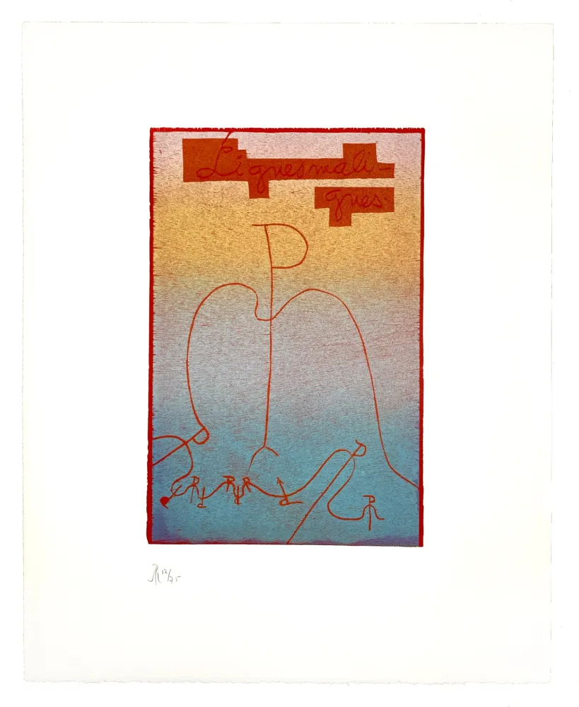 木版 Müller - LIGNES MALIGNES - TITRE