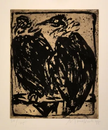 エッチング Mumprecht - Vautours