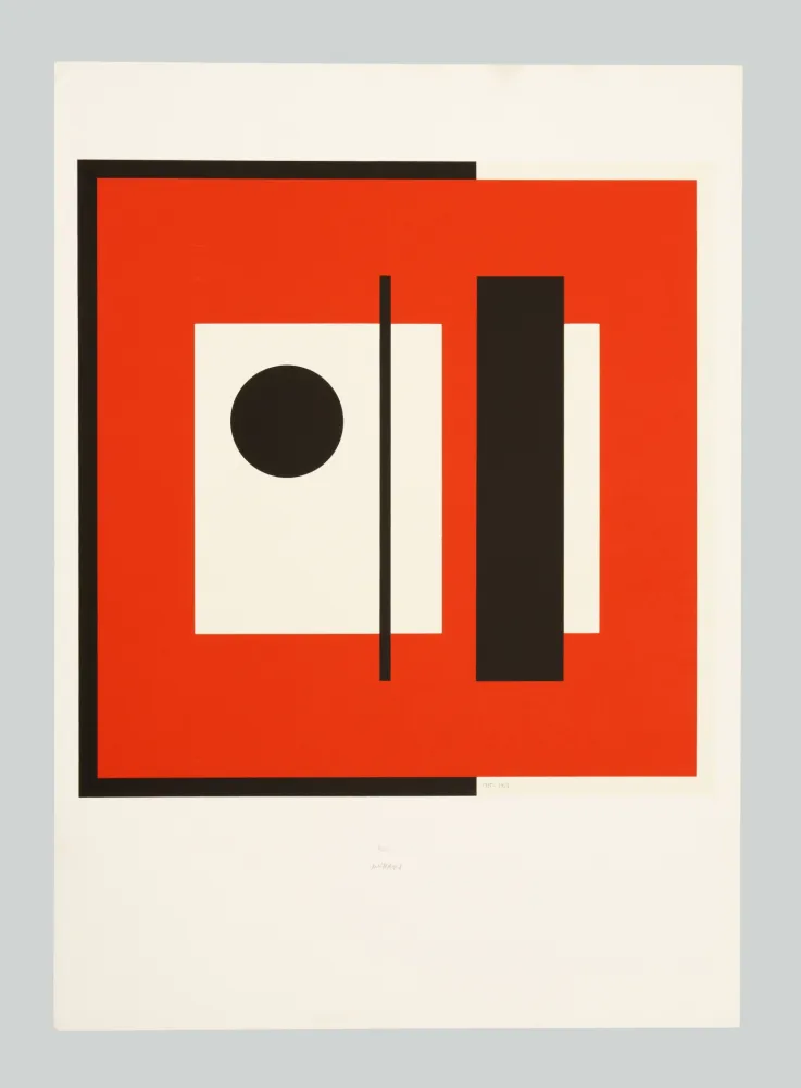 シルクスクリーン Munari - Anche la cornice