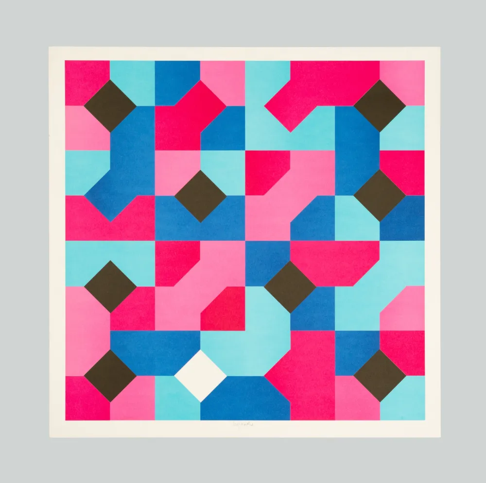 リトグラフ Munari - Curve di Peano