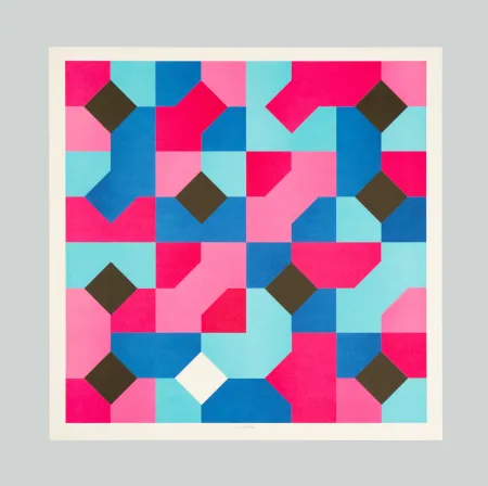 リトグラフ Munari - Curve di Peano