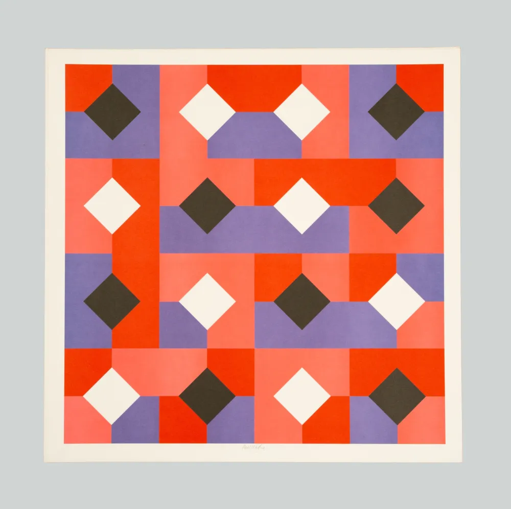 リトグラフ Munari - Curve di Peano