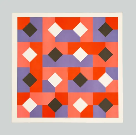 リトグラフ Munari - Curve di Peano