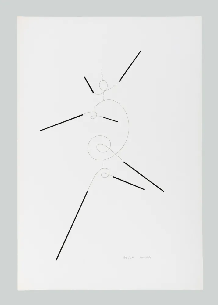 シルクスクリーン Munari - Macchina inutile