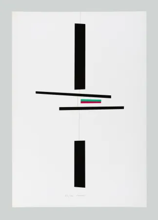 シルクスクリーン Munari - Macchina inutile