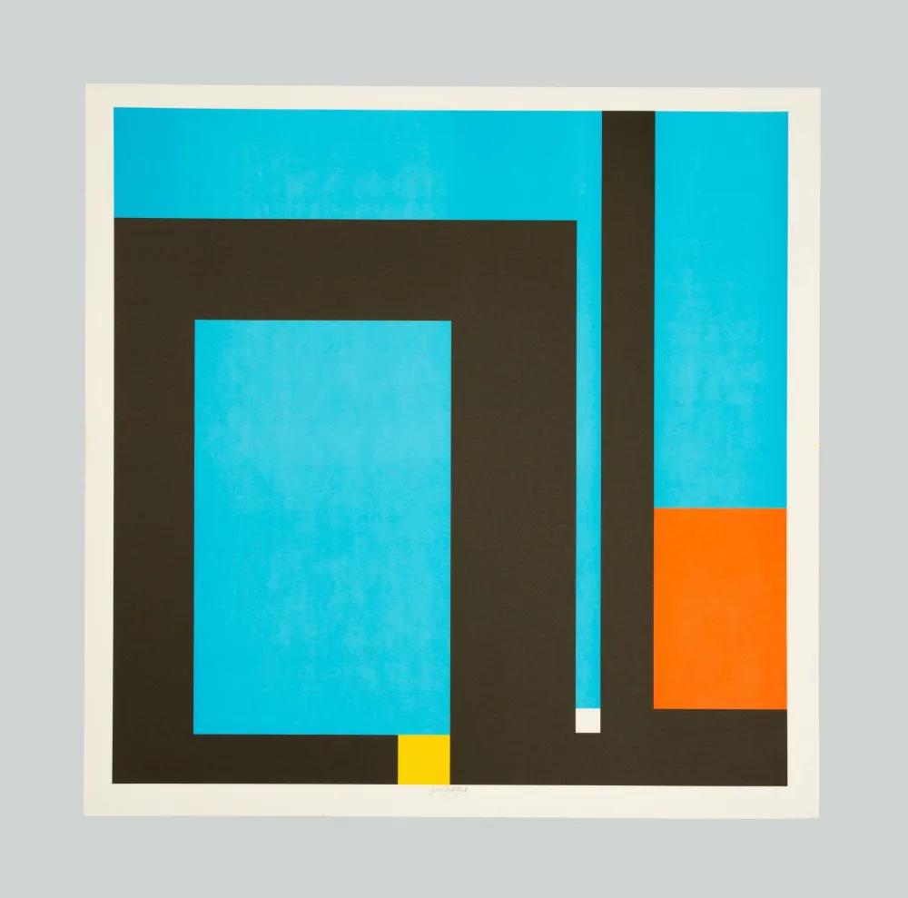 リトグラフ Munari - Positivo negativo