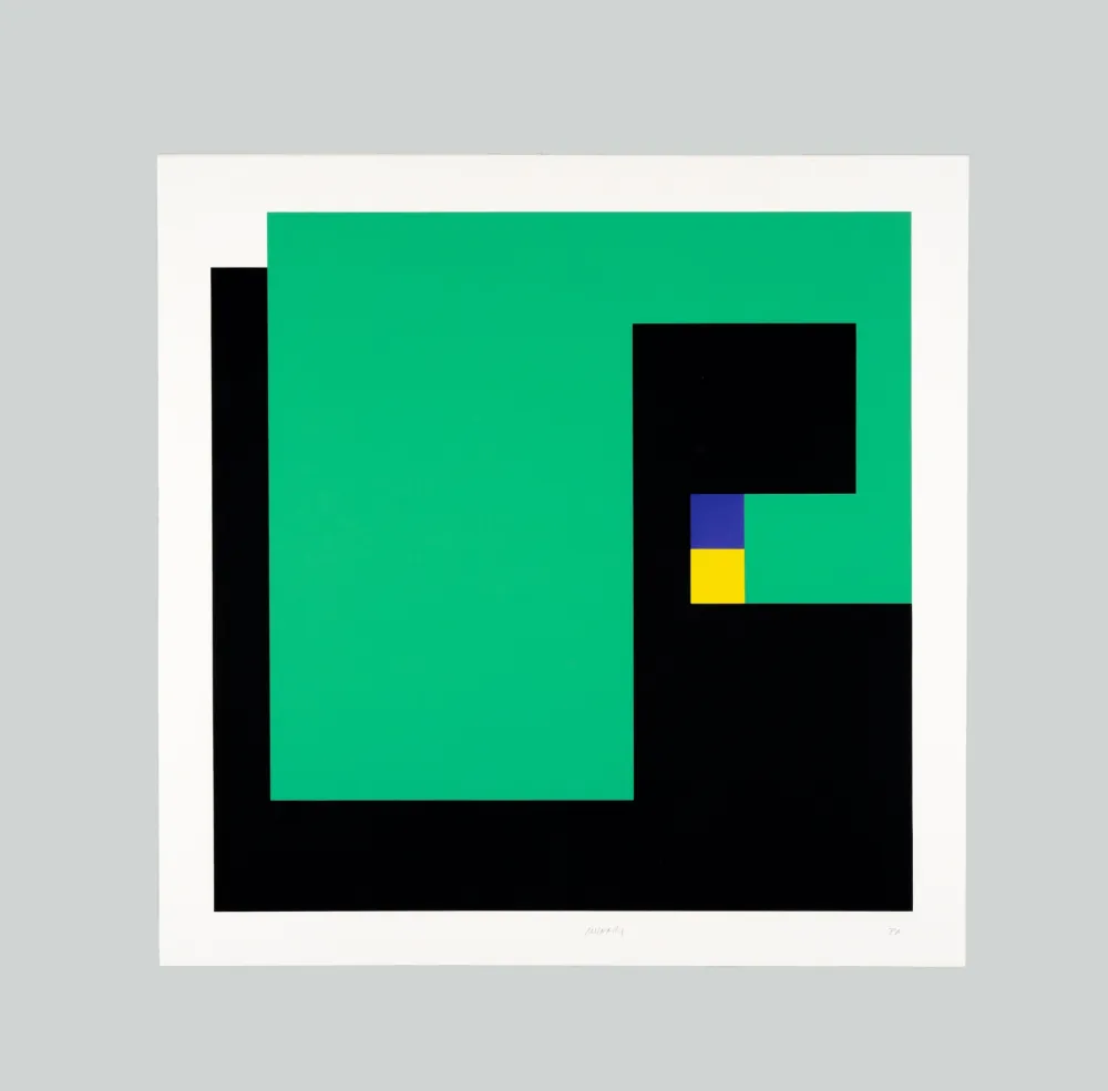 シルクスクリーン Munari - Positivo negativo