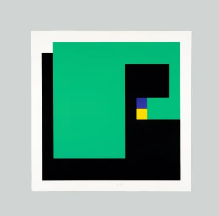 シルクスクリーン Munari - Positivo negativo