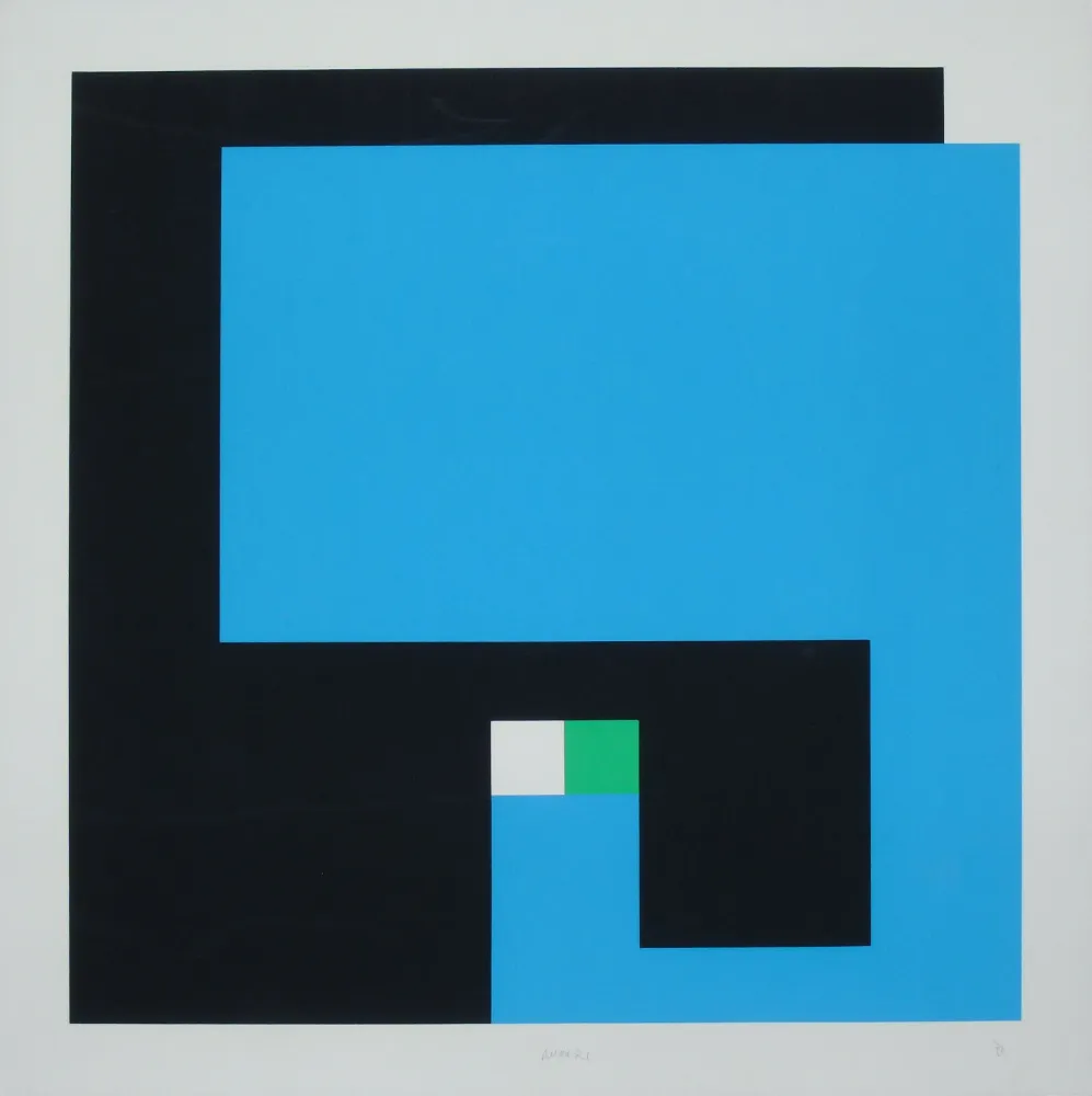 シルクスクリーン Munari - Positivo Negativo