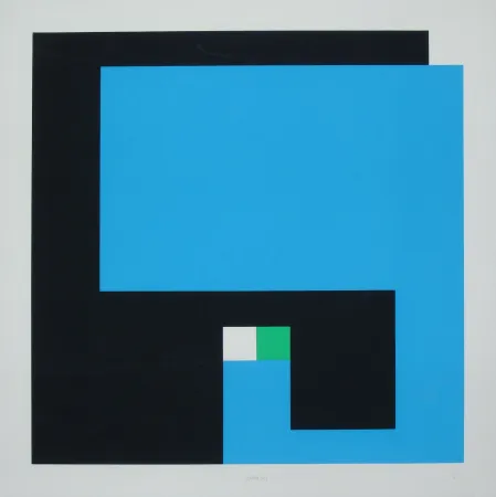 シルクスクリーン Munari - Positivo Negativo