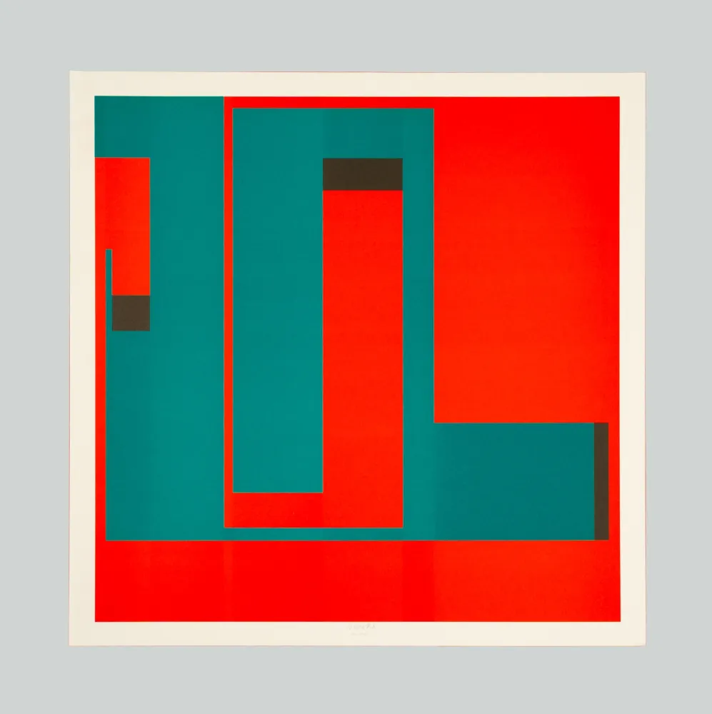 リトグラフ Munari - Positivo negativo