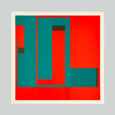 リトグラフ Munari - Positivo negativo