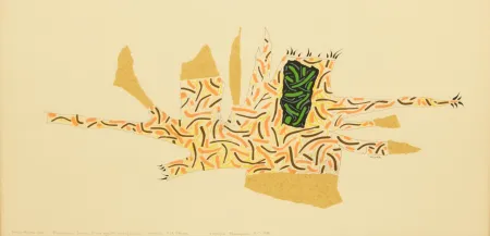 シルクスクリーン Munari - RICOSTRUZIONE TEORICA DI UN OGGETTO IMMAGINARIO