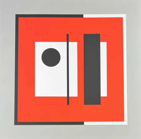 シルクスクリーン Munari - Senza titolo