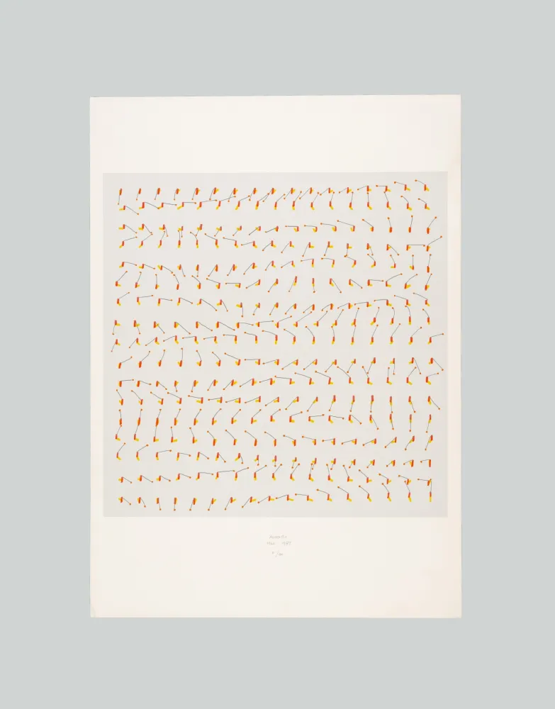 シルクスクリーン Munari - Studio per la programmazione di forme in movimento