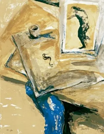 リトグラフ Muñoz - Dibuixos antics II