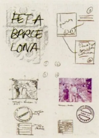 リトグラフ Muntadas - Fet a Barcelona