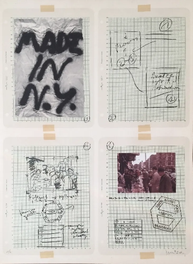 リトグラフ Muntadas - Made in N.Y.