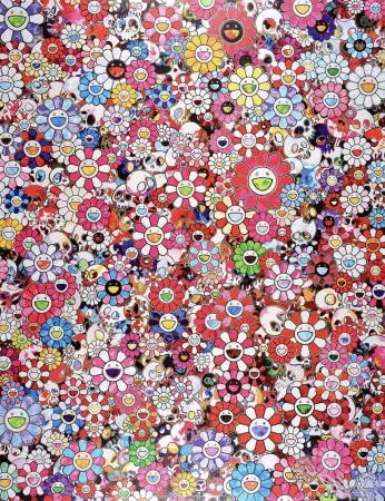 リトグラフ Murakami - Dazzling circus: Embrace peace and darkness within thy heart