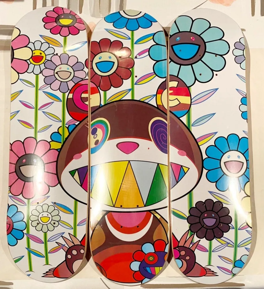シルクスクリーン Murakami - Eden Skateboard Deck (Set of 3)