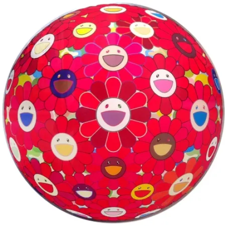 リトグラフ Murakami - Flowerball Red Cliff