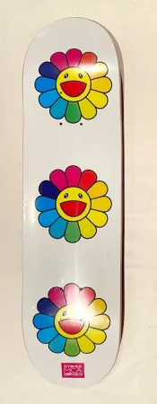 シルクスクリーン Murakami - Flowers Skate Deck