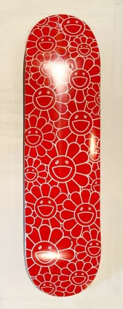 シルクスクリーン Murakami - Flowers Skate Deck