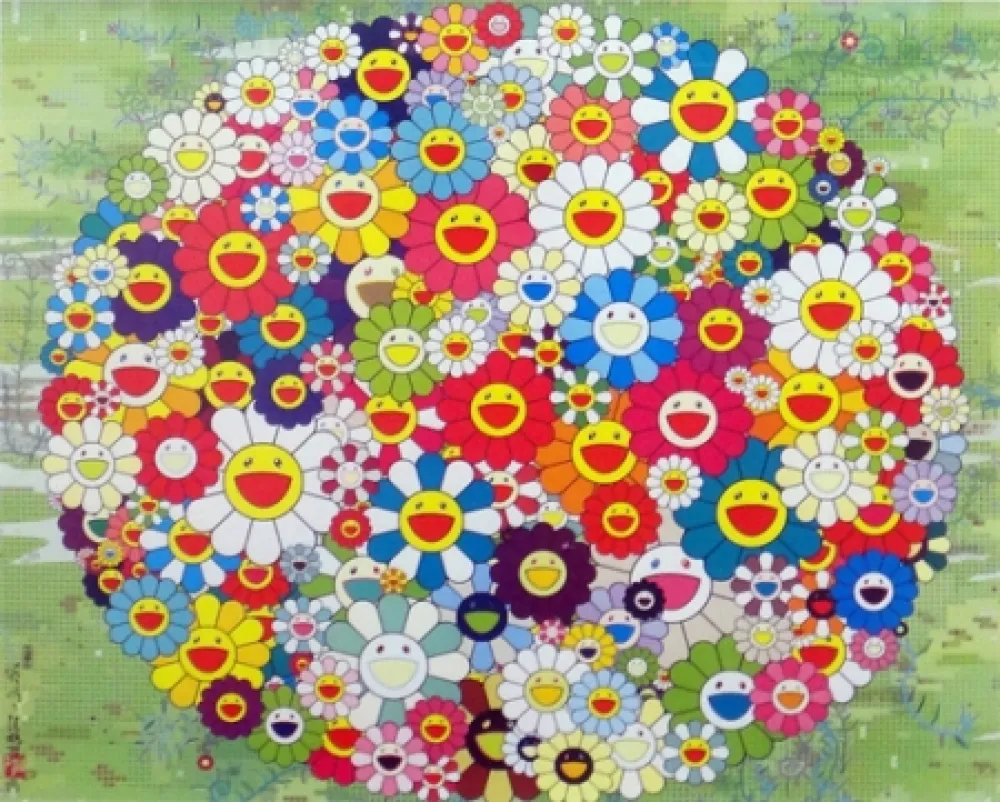 リトグラフ Murakami - Open Your Hands Wide (Versailles)