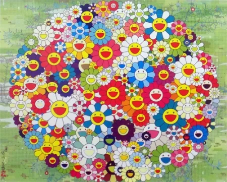 リトグラフ Murakami - Open Your Hands Wide (Versailles)