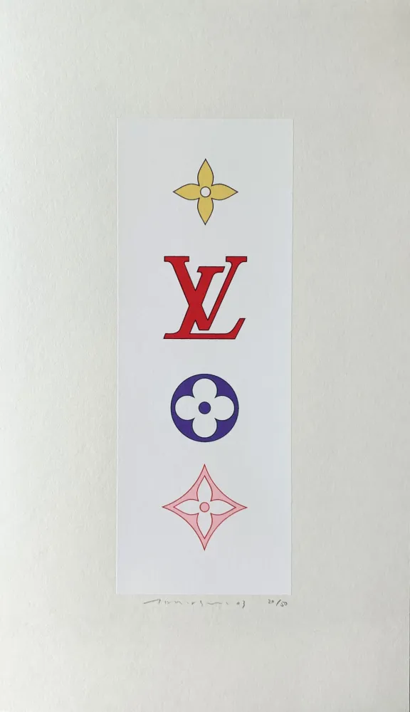 シルクスクリーン Murakami - Superflat Colorful Monogram