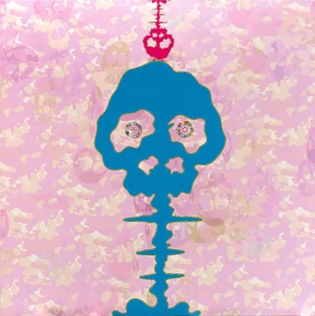 リトグラフ Murakami - Time Bokan - Camouflage pink