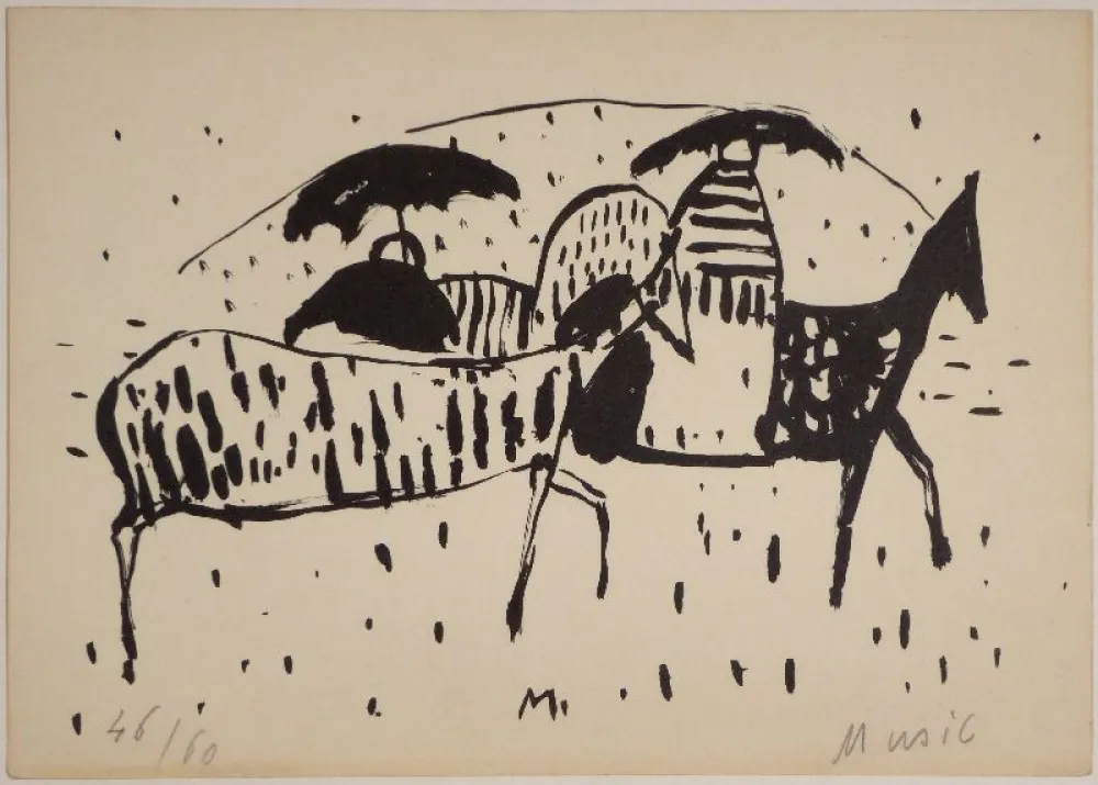 リトグラフ Music - Cavallini