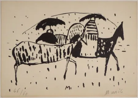 リトグラフ Music - Cavallini