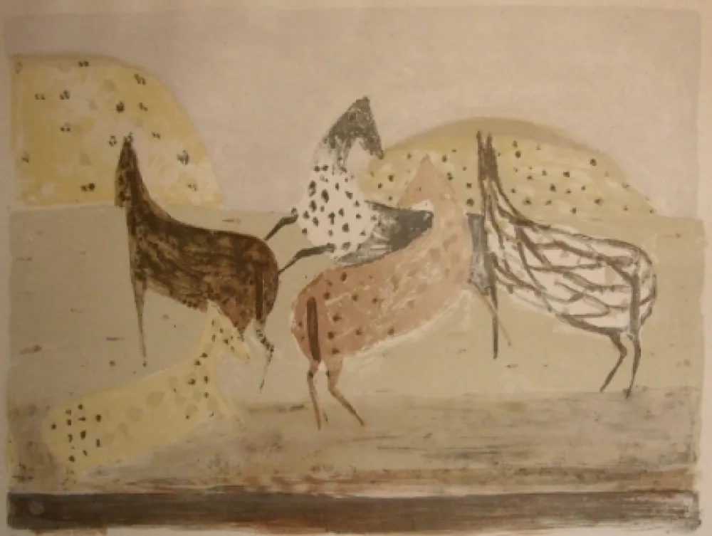 リトグラフ Music - Cavallini