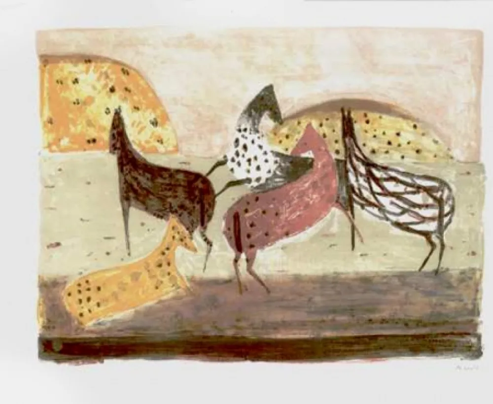 リトグラフ Music - Cavallini