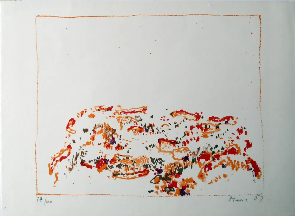 リトグラフ Music - Paysage dalmate