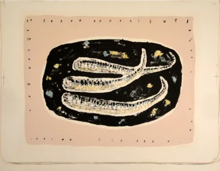 リトグラフ Music - Poissons / Fische