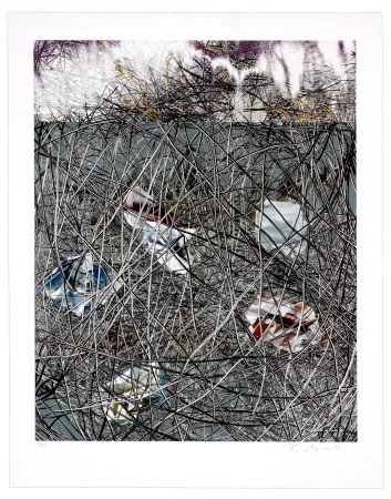 リトグラフ Myrvold - Winter Clouds I