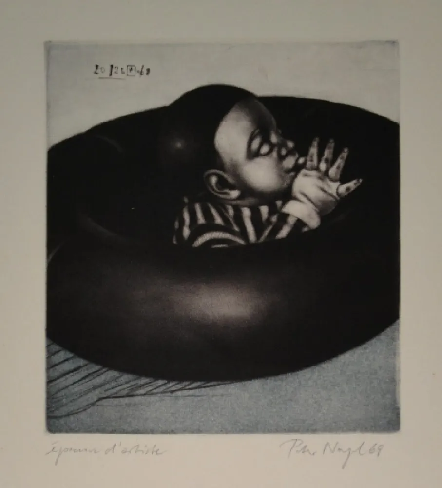 アクチアント Nagel - Junge im schwarzen Schlauchboot