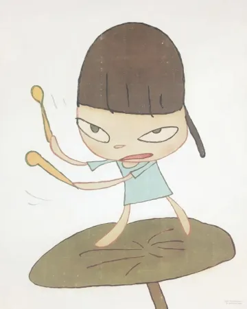 オフセット Nara - Marching on a butterbur leaf