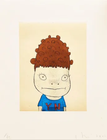 沈み彫り Nara - Y.N. (Self-Portrait)