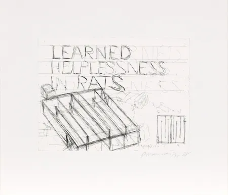 エッチング Nauman - Learned Helplessness from Rats