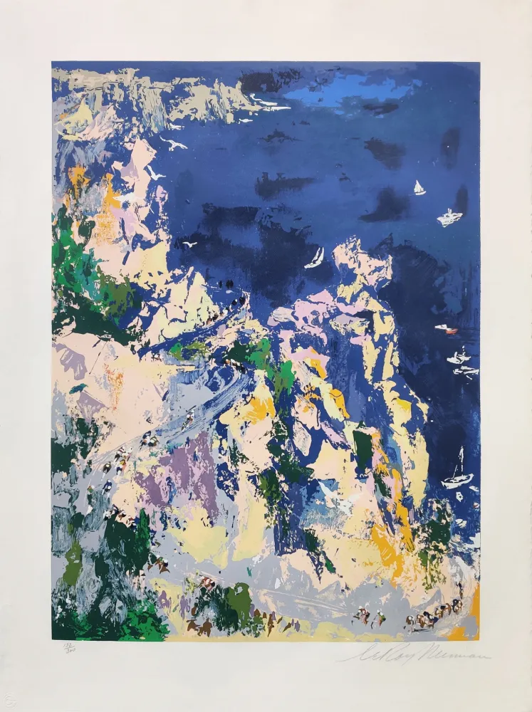 木版 Neiman - BIKES AND BOATS