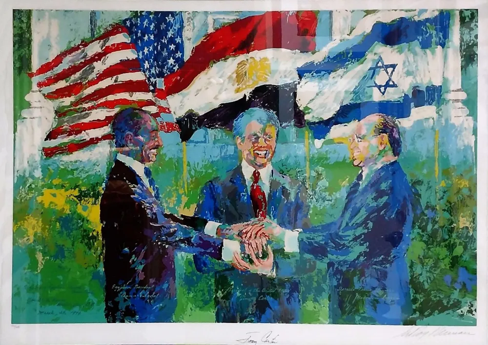 シルクスクリーン Neiman - WHITE HOUSE SIGNING OF EGYPTIAN ISRAELI PEACE TREATY