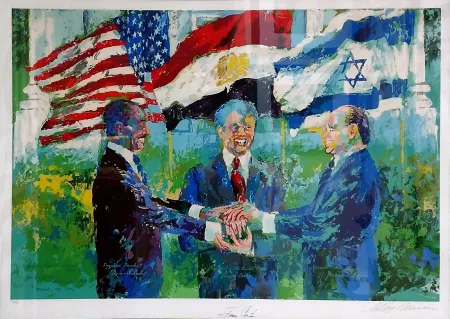 シルクスクリーン Neiman - WHITE HOUSE SIGNING OF EGYPTIAN ISRAELI PEACE TREATY