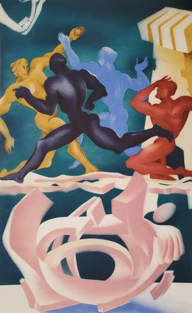 リトグラフ Neizvestny - The tribe of Simeon