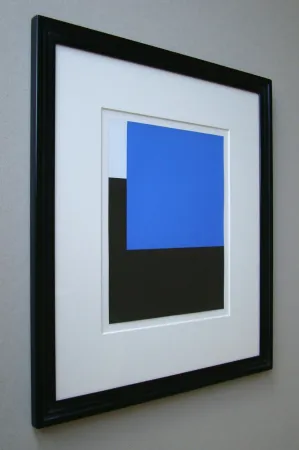 シルクスクリーン Nemours - Espace bleu